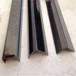 Brushed Finish Black Stainless Steel Tile Trim 201 304 316 wall ceiling door