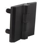Black Chrome Plated Door Hinges Electrical Size 60mm Panel Screw Type