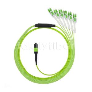 Wholesale MPO / MTP Male or Female OM5 Fiber Optic Patch Cord 12F LC APC DX Uniboot from china suppliers