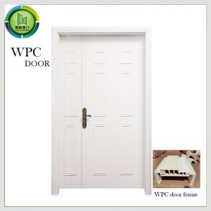 China ODM WPC Soundproof Wooden Sliding Door , Unequal Sliding Bathroom Door on sale