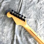 2020 New Electric Guitar Red Heart and Letters White Body Vibrato System Black