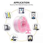 iBOSS PLA+ High Strength Dual Color Gradient Pink White Filament 1.75mm 3d