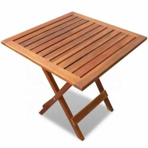 Wholesale Picnic Solid Wood Frame Folding Garden Table for Outdoor Coffee Tea Drinks and Side Patio from china suppliers