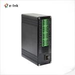Industrial 4Ch Rs232 To Fiber Media Converter SFP Port 12 - 48VDC Power Input