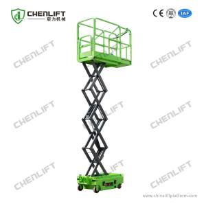 Wholesale 3.9 Meters Mobile Scissor Lift Mini Aerial Working Platform 240Kg Loading Capacity from china suppliers