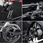 Black Grey SAVA Carbon Fiber Mountain Bike DECK1.0 3x12 Speed