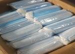 Three Layers Sterile Face Masks Disposable Fine Particle Dust Mask Light Blue