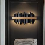Modern led wall sconce light gold/black bedroom living room luxury wall light（WH