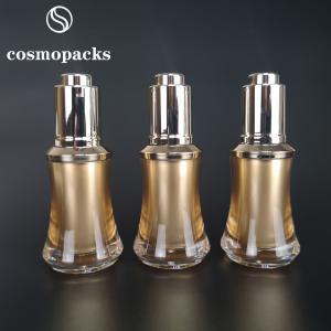 Wholesale Empty 15ml Acrylic Pressing Pump Dropper Bottles For Essential Oil from china suppliers