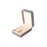 Premium Gray Jewellery Packaging Box Custom Hign End Big Jewelry Set Necklace