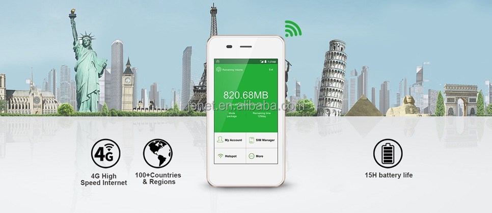 Portable 4G LTE Wifi Sharing Simcard Router with Modem Function Travel Hotspot Unlocked G2 Pro