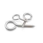 Stainless Steel 304 Ring Screw Sheep Eye Round Self Tapping Screw M4 X 50 Eye