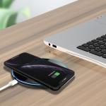 15 Watt Portable Qi Wireless Charger Pad Aluminum Alloy Acrylic Plate