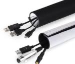 Velcro Cable Protection Tube , Open Harness Protection Sleeve Sticky Covered