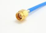BMA Flange Mount Right Angle Silver Platedto SMA Straight Connector Cable