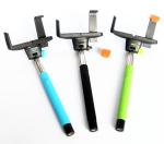 Without cable rechargeable selfie stick for mobile phone selfie tripod