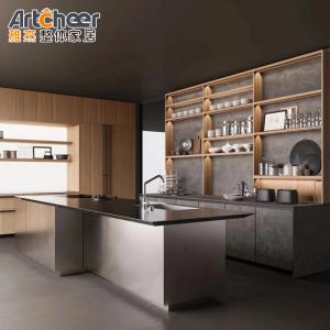 Wholesale Modern Stylish Composite Kitchen Cabinets With Island And Traditional Full Set Design from china suppliers