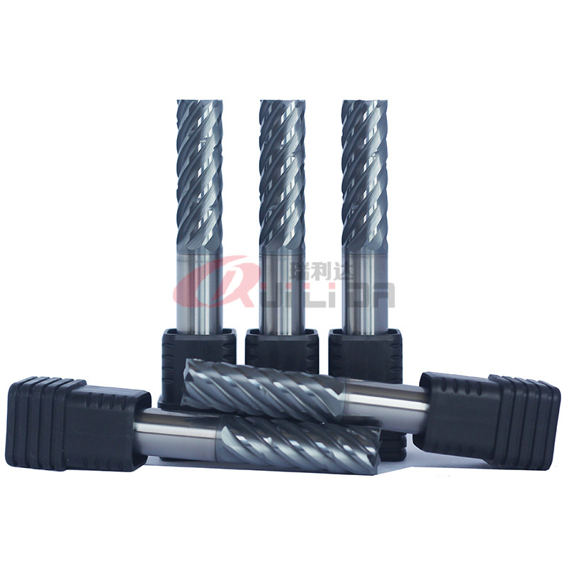 Titanium Steel Milling 7 Flutes End Mill With Chip Splitter