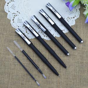Wholesale Gel pen,Promotional gel-ink pen with cap, Black rubber gel-ink pen from china suppliers