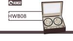 PU Leather Wrist Watch Storage Box Collection Display Silent Motor