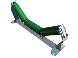 Wholesale Equal Troughing 20 Degree Carrier Idler TD75 Heavy Duty Steel Rollers from china suppliers