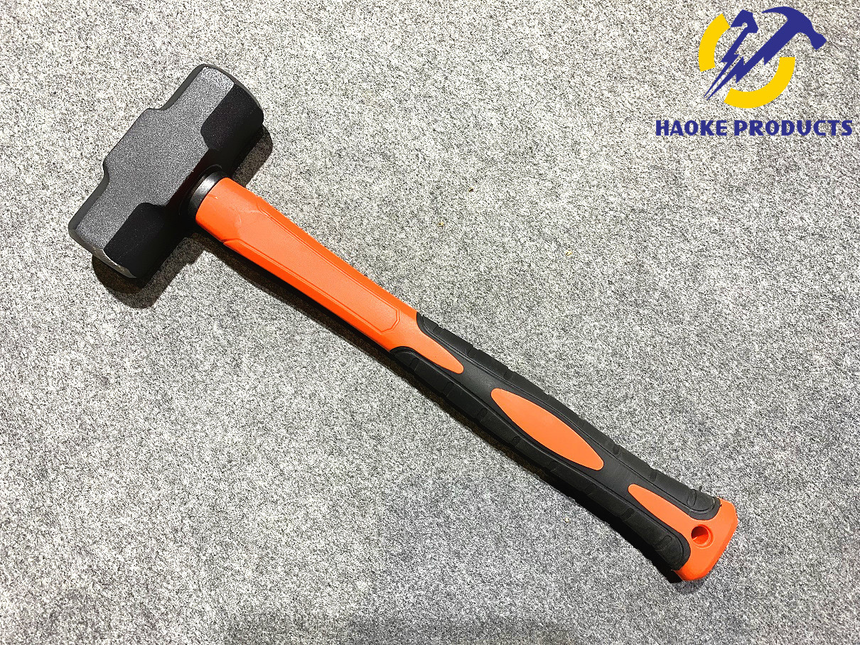 Forged Steel Materials American Type Sledge Hammers With Black Powder Coated Surface And Plastic Handle