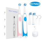 360 Rotating EU Patent Wireless Rechargeable Round Brush Heads Electric