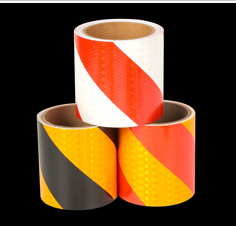 Customized Reflective Safety Mark Tape Sticker Crystal Lattice Reflective Film Self Adhesive Warning Reflective Sheeting