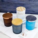 Luxury Empty Glass Candle Jars With Lid For Gifts Capacities Ranging 200ml