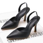 YTH008 Single Shoes Women'S New Pointed Toe European And American Summer Leather