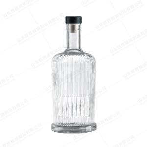 Wholesale Custom Shape Round Spirit 100 Ml 200 Ml 375 Ml 500 Ml 750 Ml 1 Liter Gin Glass Bottle from china suppliers