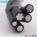 OEM Accepted 2/3/4/5 Core Aluminum Conductor ABC 185mm2 33kv Aerial Bundle Cable