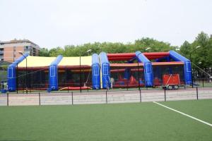 Wholesale 0.4mm PVC tarpaulin detachable Inflatable Paintball Bunker Arena from china suppliers