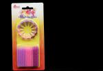 Pure Color Spiral Birthday Candles , Odorless Screw Decorative Birthday Cake