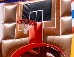 Commercial Bouncy Castle Basketball Bounce House With Hoop Combine With Sport