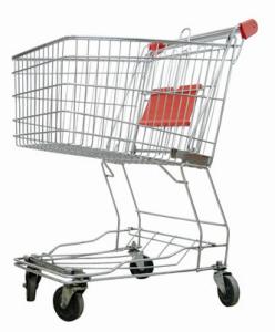 Wholesale Grocery Store Shopping Carts Unfolding Style Zinc Plated Surface Treatment from china suppliers