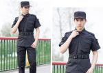 Polyester Cotton Cool Security Uniform Shirts Short Sleeve With Plain Dyed