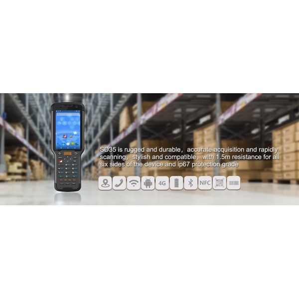 PDA Barcode Scanner Mobile Android 6.0 Data Collection Terminal