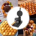 200mm Diameter Mould Size Electric Non-Stick Bubble Waffle Iron Baker for Snack