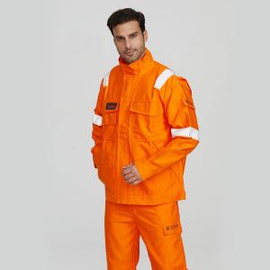 Wholesale Custom Workwear Pure Cotton Coveralls Safety Uniforms Flame-Resistant Anti-Static Welding Workwear Set from china suppliers