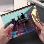 Holographic Laser Cosmetic Zipper Bag Custom Logo Printed