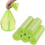 White Recycled Degradable Trash Bags Compostable Rubbish Waste Basket Bags for
