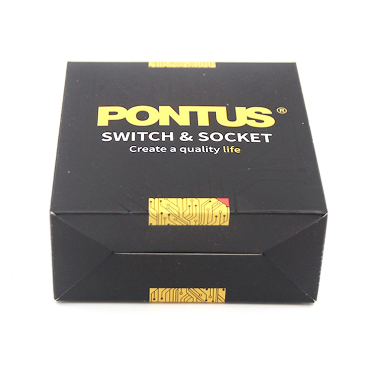 400gsm Fully Black Packaging Box Printing With Auto - Lock Bottom