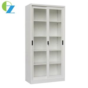 Wholesale 2 Glass Sliding Door File Steel Office Cupboard Metal Storage from china suppliers