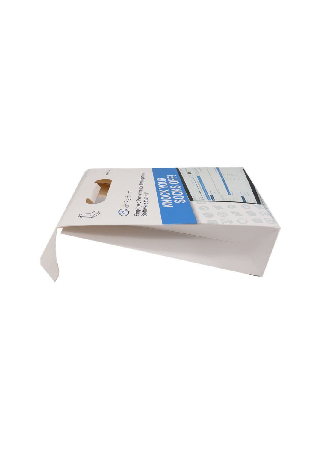 300GSM White Cardboard Paper Electronic Product Packaging Box With Handle