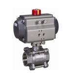 Metal Seal V Notch Pneumatic Ball Valve Stainless Steel High Pressure