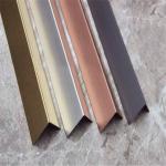 Polished Finishes Gold Stainless Steel Angle U Shape Trim 201 304 316