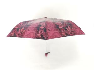 Wholesale Red Color Auto Open Close Umbrella With Full Print On Oil Fabric , Plastic Handle from china suppliers