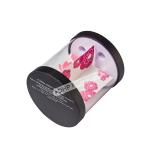 Plastic Round Box Round Gift Box With Paper Lid For Skincare Products