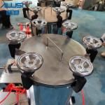 Dual Nozzles Nail Polish Filling Machine Pneumatic Driven Vertical Structure